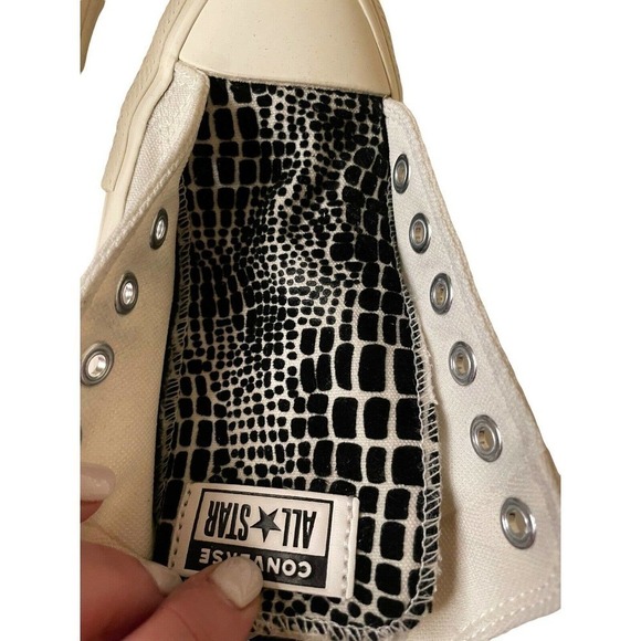 Converse Croc Chuck Taylor All Star Ox Womens Shoes Size 8 - Picture 4 of 11